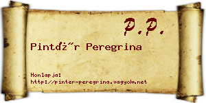 Pintér Peregrina névjegykártya